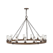 Hinkley 29209-LL Sawyer 15-lt 46" LED Outdoor Chandelier - Sequoia