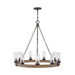 Hinkley 29208 Sawyer Large 9-lt 30" LED Outdoor Single Tier Chandelier, 12V - Sequoia