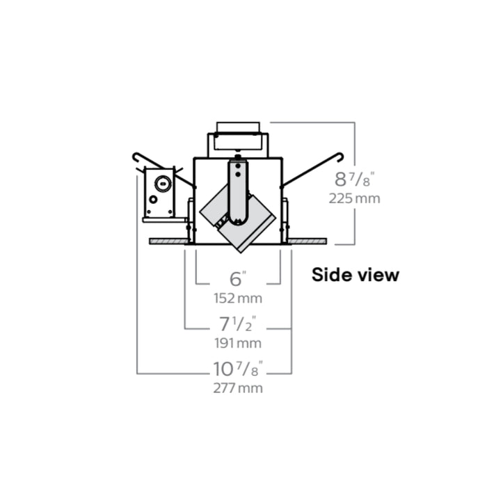 Lightolier LLAVRM01 Alcyon 3-Head LED Vertical Recessed Multiples, 1000 lm per head