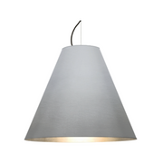 Besa 1KX-DYLAN Dylan 1-lt 20" LED Pendant, Cable Fixture - Silver/Black