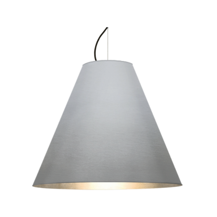 Besa 1TT-DYLAN Dylan 1-lt 20" LED Pendant, Stem Fixture - Silver/Black