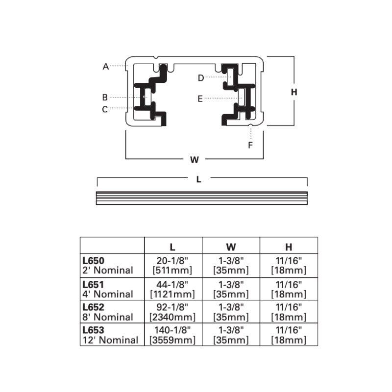 Halo L651 4-ft Single Circuit Track