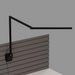 Koncept ZBD3100 Z-Bar Mini Gen 4 LED Desk Lamp, Wall Mount - Matte Black/Slatwall Mount