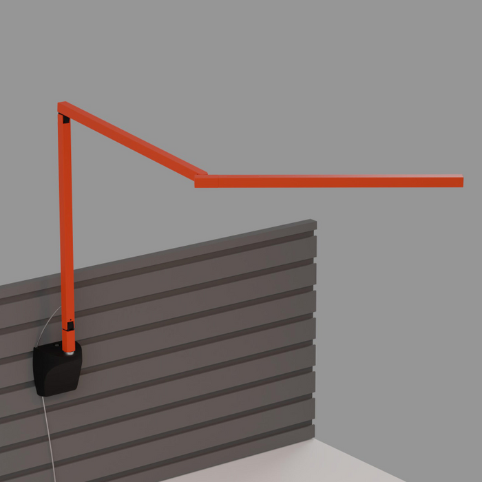Koncept ZBD3100 Z-Bar Mini Gen 4 LED Desk Lamp, Wall Mount - Matte Orange/Slatwall Mount