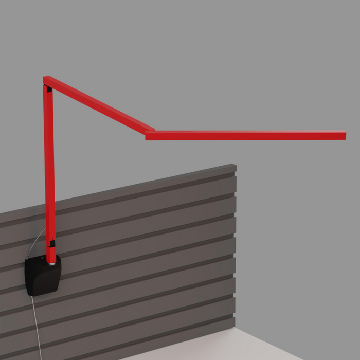 Koncept ZBD3100 Z-Bar Mini Gen 4 LED Desk Lamp, Wall Mount - Matte Red/Slatwall Mount