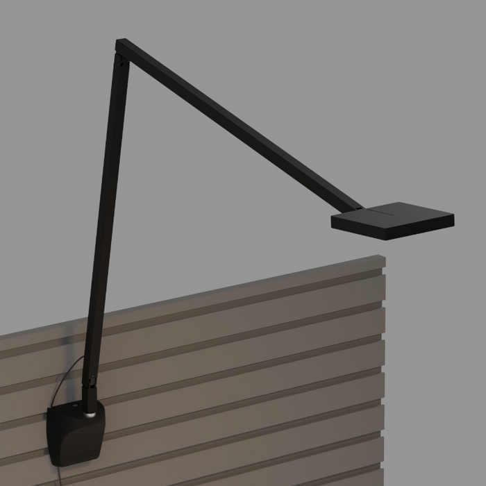 Koncept FCD-2 Focaccia LED Desk Lamp, Wall Mount - Matte Black/Slatwall Mount