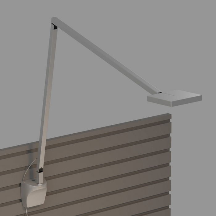 Koncept FCD-2 Focaccia LED Desk Lamp, Wall Mount - Silver/Slatwall Mount