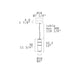 Leucos Stacking 30 1-lt 4" LED Vertical Pendant