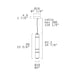 Leucos Stacking 60 1-lt 4" LED Vertical Pendant