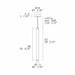 Leucos Stacking 90 1-lt 3" LED Naked Vertical Pendant