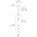 Leucos Stacking 90 1-lt 4" LED Vertical Pendant