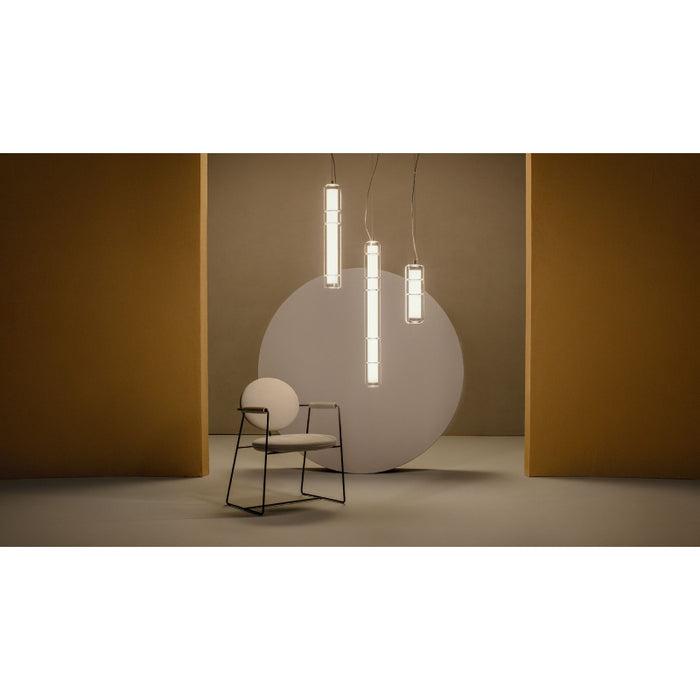 Leucos Stacking 30 1-lt 4" LED Vertical Pendant