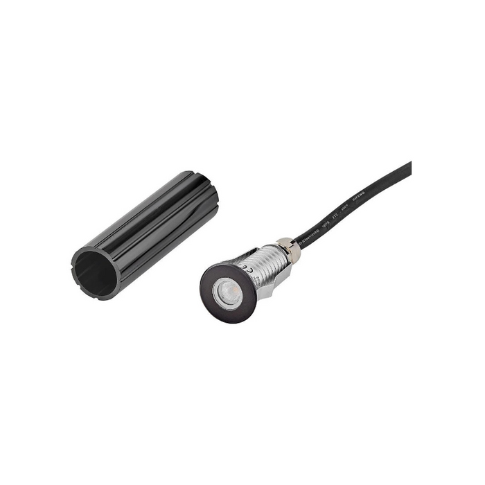 Hinkley 15074 Dot 2" 2.5W LED Round Button Light - Stainless Steel Black