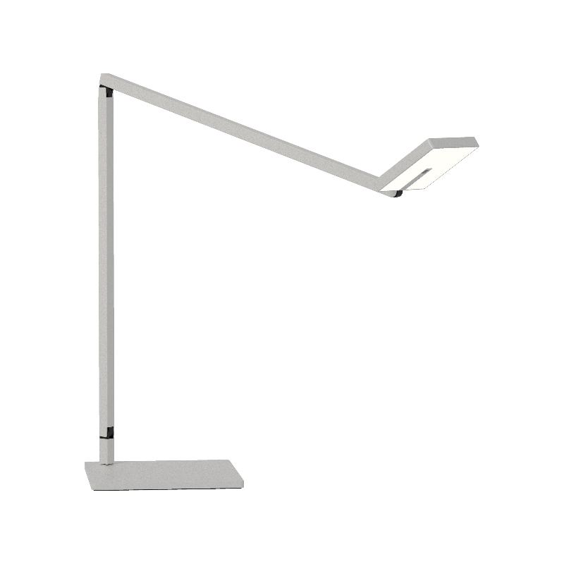 Koncept FCD-2 Focaccia LED Desk Lamp - Silver/Standard Desk Base