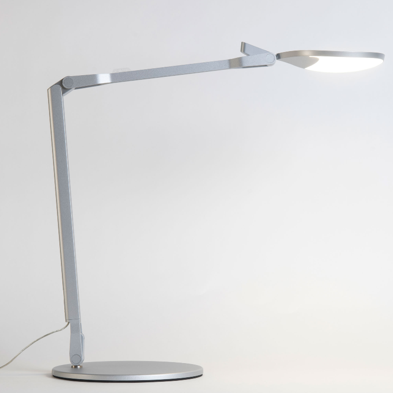 Koncept SPY-RCH Splitty Reach LED Desk Lamp - Silver/Standard Desk Base