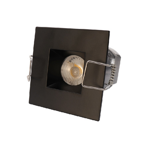 Lotus LED-1-S6W 2" 6W LED Square Mini Recessed Downlight, 24V, Wide Tirm - Black