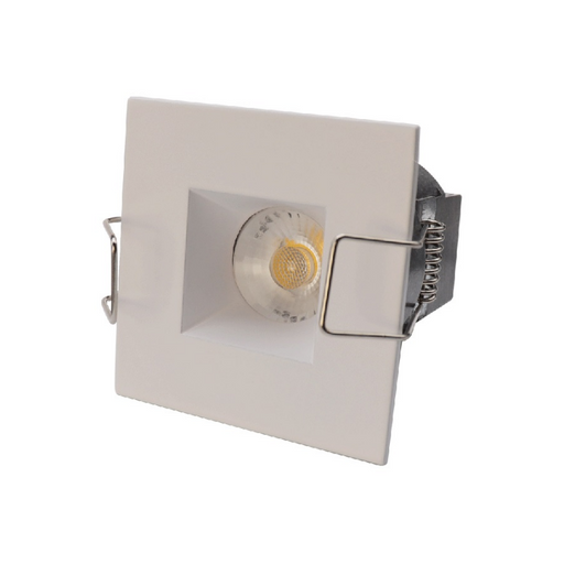Lotus LED-1-S6W 2" 6W LED Square Mini Recessed Downlight, 24V, Wide Tirm - White