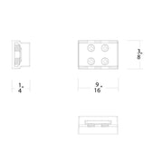 WAC T24-BS-MM-CL Tape to Tape Connector