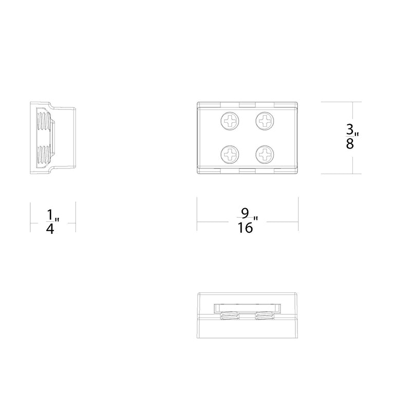 WAC T24-BS-MM-CL Tape to Tape Connector