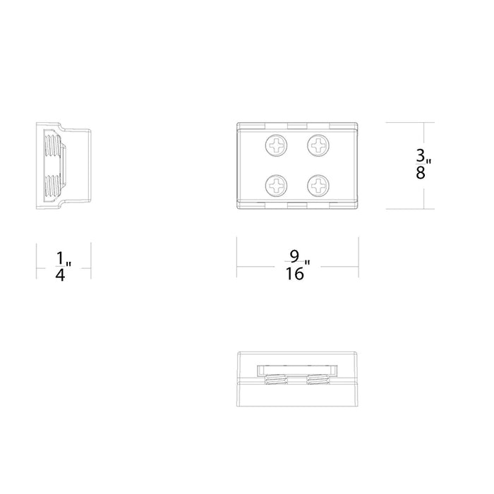WAC T24-BS-MM-CL Tape to Tape Connector
