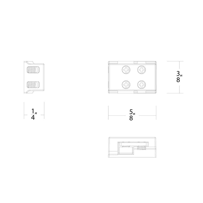 WAC T24-BS-PM-CL Power to Tape Connector 