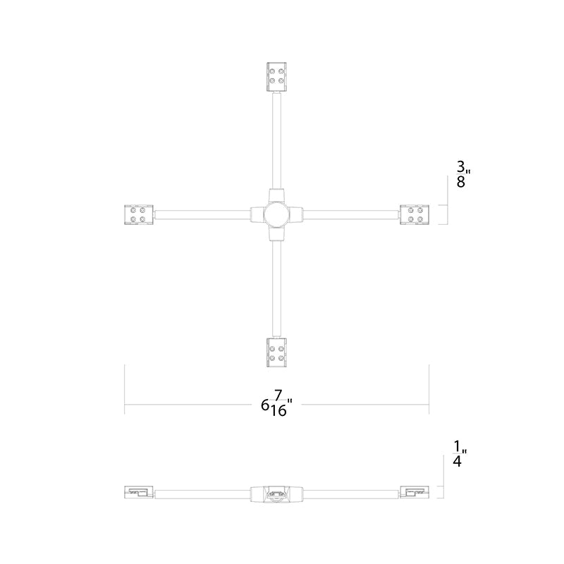 WAC T24-BS-X Flex X Connector