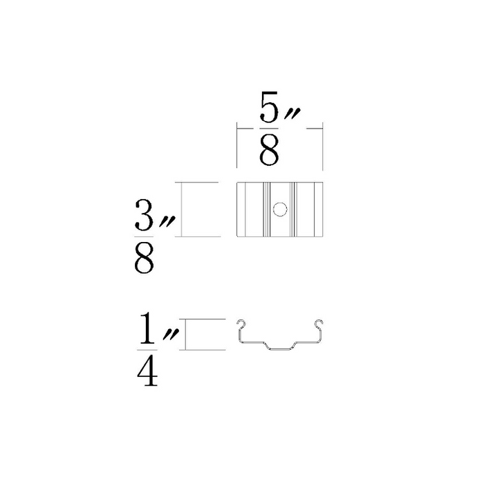 WAC T24-OD-C3 InvisiLED Underside Mounting Clip