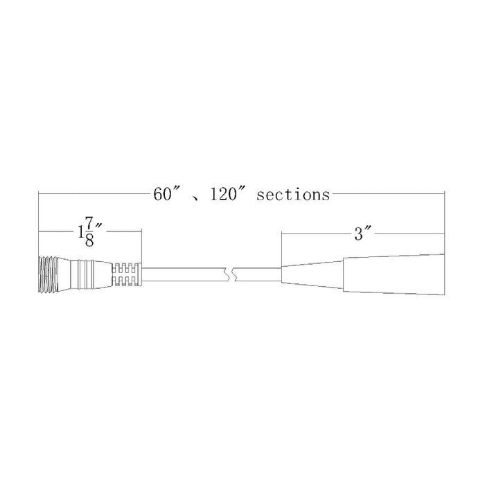 WAC T24-OD-MW Outdoor DMX to Master Controller Signal Wire