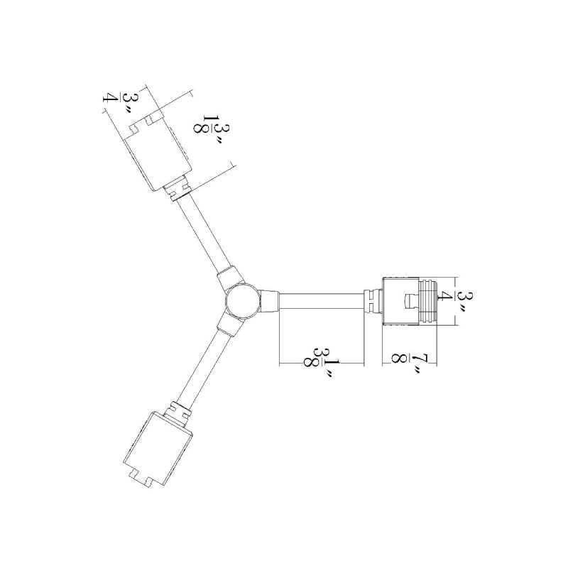 WAC T24-OD-Y-WT InvisiLED Outdoor Pro+ Y Connector