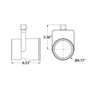Juno T283L Trac-Master 26W LED Flat Back Cylinder Track Head