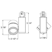Juno Trac-Master T381L G2 11W LED Vertical Cylinder Track Head