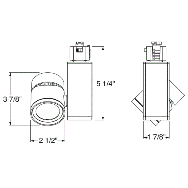 Juno Trac-Master T381L G2 11W LED Vertical Cylinder Track Head