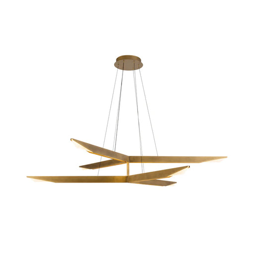 Kuzco CH64242-UNV-010 Tachi 42" LED Chandelier - Vintage Brass