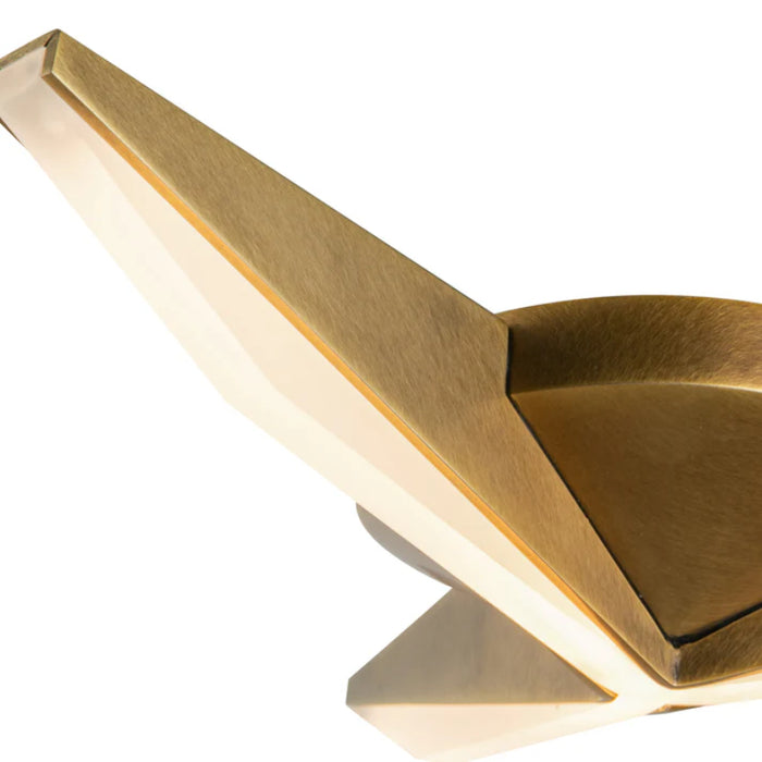 Kuzco FM64215 Tachi 1-lt 15" LED Flush Mount - Vintage Brass