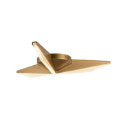 Kuzco FM64218 Tachi 1-lt 18" LED Flush Mount - Vintage Brass