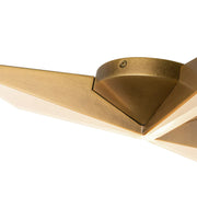 Kuzco FM64218 Tachi 1-lt 18" LED Flush Mount - Vintage Brass