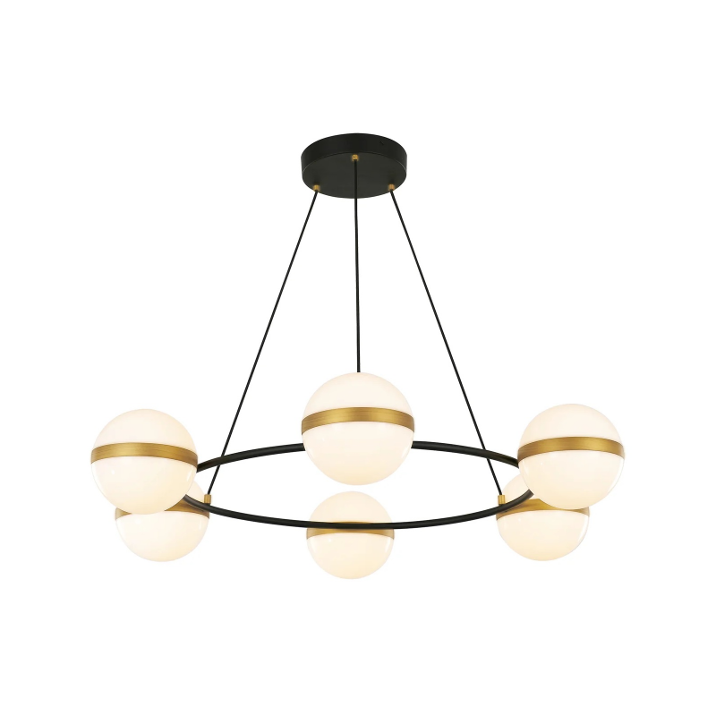 Alora CH302006 Tagliato 6-lt 36" LED Chandelier