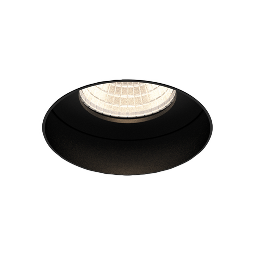 Eurofase TGO1RTL Tango 1 Light 15W Round LED Trimless Fixed Downlight, Linear Spread Lens - Black