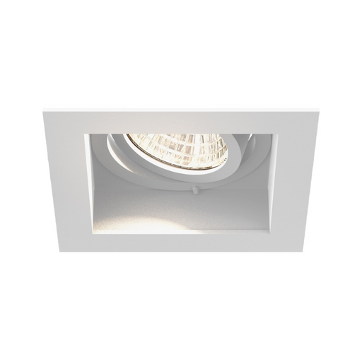 Eurofase TGO1ST Tango 1 Light 15W Square LED Gimbal with Trim, Clear Lens - White