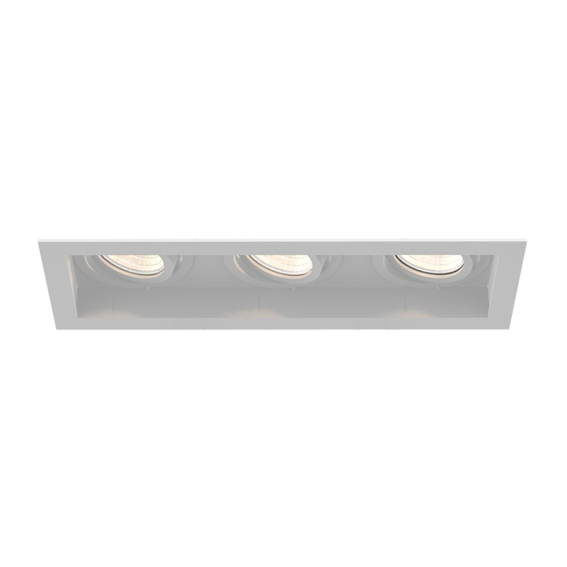 Eurofase TGO3T Tango 3 Light 30W Square LED Gimbal with Trim, Frosted Lens - White