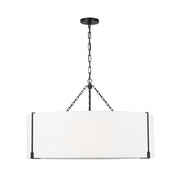 Visual Comfort TFC1114 Bergen 4-lt 36" LED Extra Large Hanging Pendant - Aged Iron