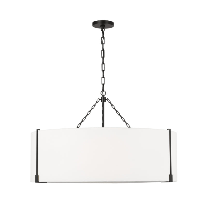 Visual Comfort TFC1114 Bergen 4-lt 36" LED Extra Large Hanging Pendant - Aged Iron