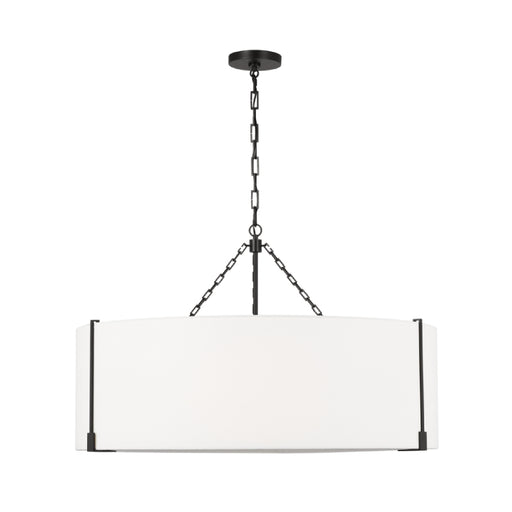Visual Comfort TFC1114 Bergen 4-lt 36" LED Extra Large Hanging Pendant - Aged Iron