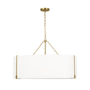 Visual Comfort TFC1114 Bergen 4-lt 36" LED Extra Large Hanging Pendant - Burnished Brass