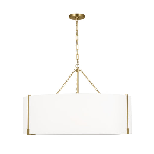 Visual Comfort TFC1114 Bergen 4-lt 36" LED Extra Large Hanging Pendant - Burnished Brass