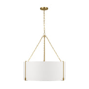Visual Comfort TFC1123 Bergen 3-lt 28" LED Large Hanging Pendant - Burnished Brass