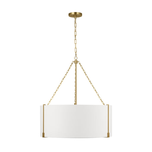 Visual Comfort TFC1123 Bergen 3-lt 28" LED Large Hanging Pendant - Burnished Brass