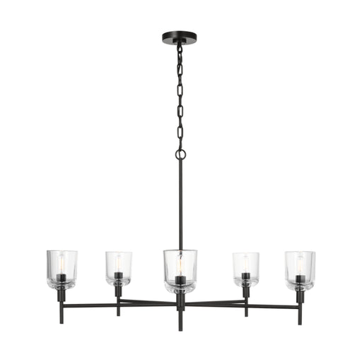 Visual Comfort TFC1135 Hartley 5-lt 36" Large Chandelier - Aged Iron
