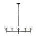 Visual Comfort TFC1135 Hartley 5-lt 36" Large Chandelier - Aged Iron