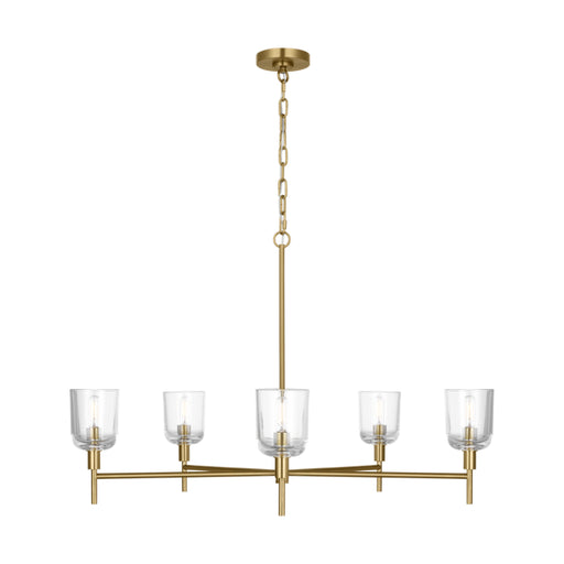 Visual Comfort TFC1135 Hartley 5-lt 36" Large Chandelier - Burnished Brass